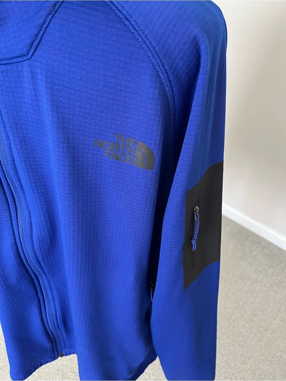 NWOT The North Face Men's Cobalt Blue Lightweight Waffle Knit Jacket Size XL